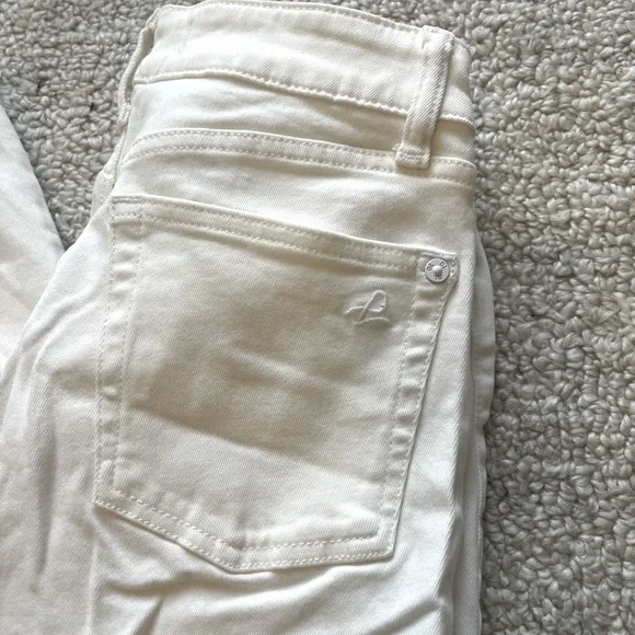 DL1961 Florence Instasculpt Cropped White Denim 25 - Picture 4 of 7